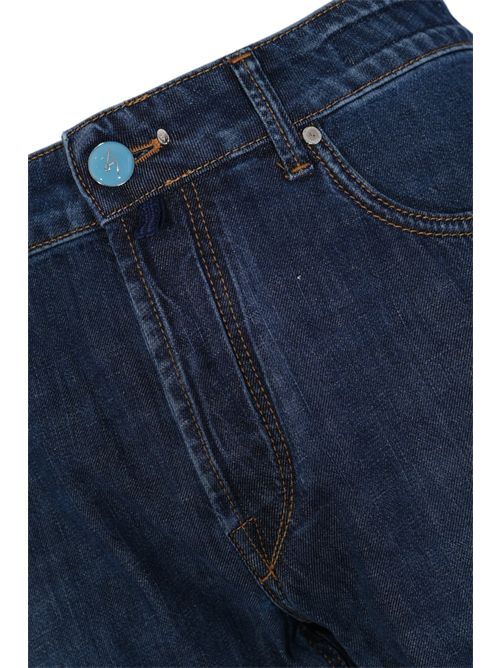 Jeans Ravello in denim scuro HAND PICKED | RAVELLO_03461  W1001_Lav. 1